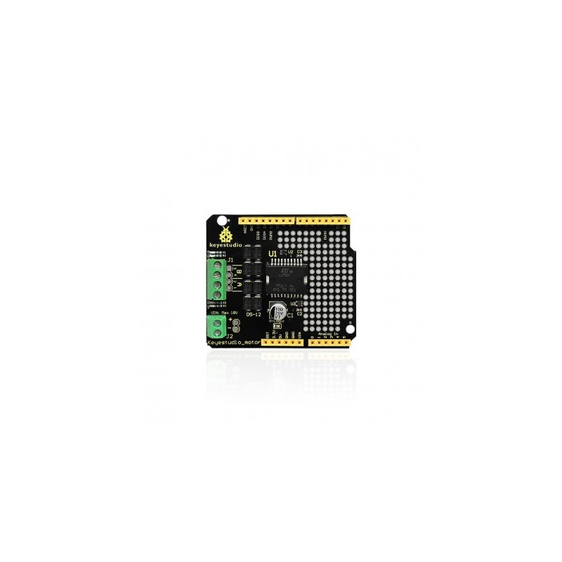 Shield L298P 2A high current dual DC motor driver module for Arduino