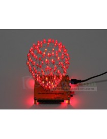 Red Flashing DIY LED Cube...