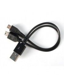 USB cable - 8" A to Mini B...
